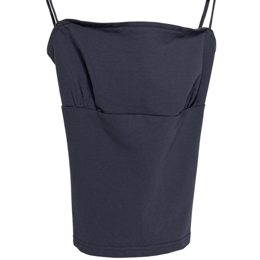 Edikted Open Back Tie Cami Top Gray Size Large